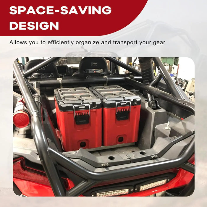 Packout Mounting Plate Compatible with Milwaukee Packout Fit for Polaris RZR XP 1000/ Turbo/ Turbo S 2014-2023 2 Doors and 4 Doors UTV Offroad-5