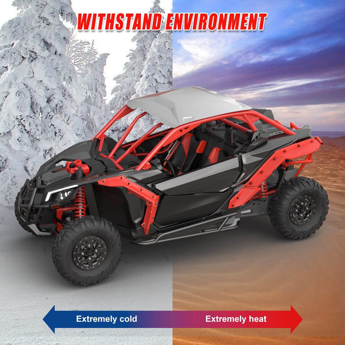 Extended X3 Fender Flares Red Finish Mud Guards