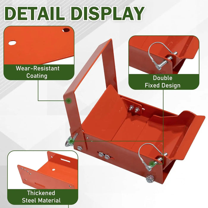 Lawn Mower Wheel Power Locker Caster Tire Lock Down to Landscape Trailer- for Tires with 7"-10" Diameter and 6.5" Width or Less-3