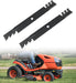 2pcs Lawn Mower Blades Mower Parts with 42" Deck Fit for Craftsman Husqvarna Poulan Mowers Replaces OEM #'s 138498,138971,532138971,PP24005,134149,532138498,532127843,Black-9