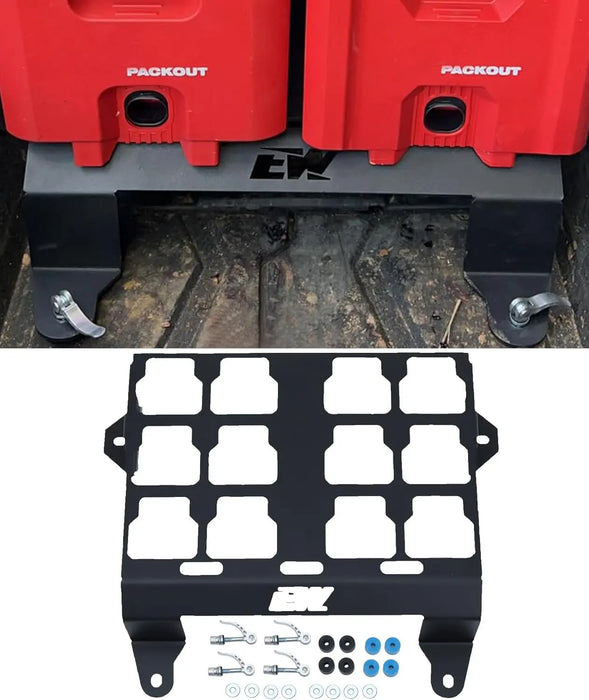 Packout Mounting Plate Compatible with Milwaukee Packout Fit for Polaris RZR XP 1000/ Turbo/ Turbo S 2014-2023 2 Doors and 4 Doors UTV Offroad-1