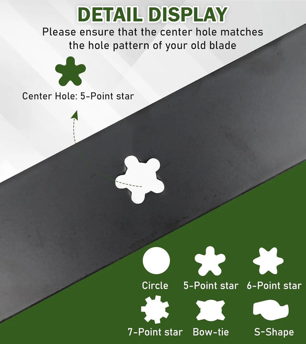 2pcs Lawn Mower Blades Mower Parts with 42" Deck Fit for Craftsman Husqvarna Poulan Mowers Replaces OEM #'s 138498,138971,532138971,PP24005,134149,532138498,532127843,Black-3