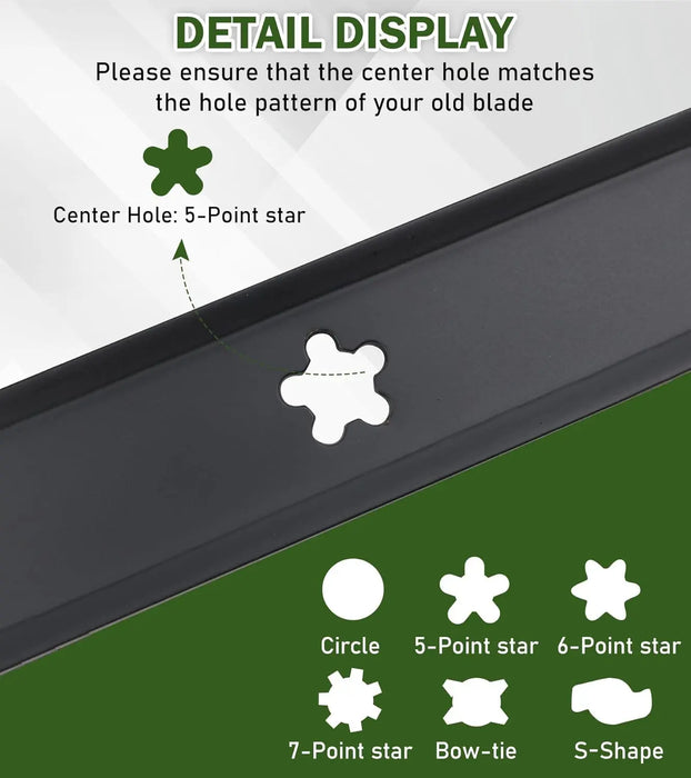 532138971 2pcs Lawn Mower Blades Mower Parts Fit for 42in Craftsman Husqvarna Poulan Lawn Mowers Replaces 138498,138971,532127843,532138498,127843,138971X431,134149,532134149-5