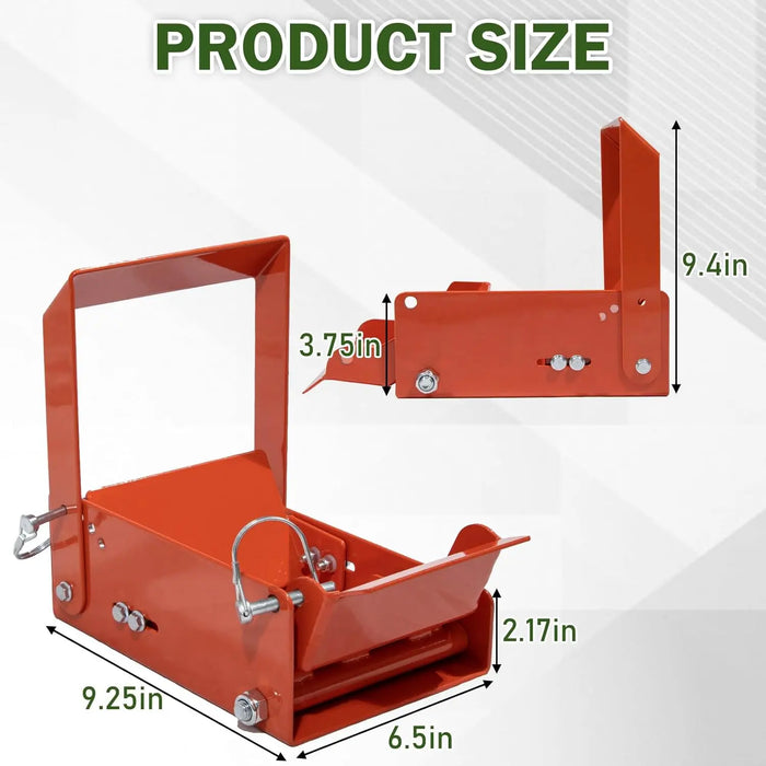 Lawn Mower Wheel Power Locker Caster Tire Lock Down to Landscape Trailer- for Tires with 7"-10" Diameter and 6.5" Width or Less-6