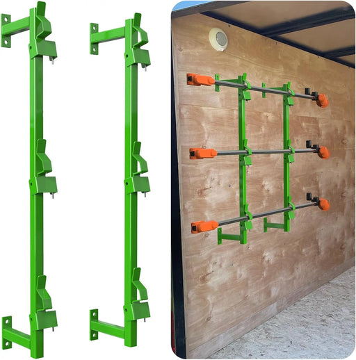 Weedeater Rack for Enclosed Trailer Weed Eater Trimmer Rack for Trailer Landscape Truck Holder Lawn Equipment Accessories Green-1