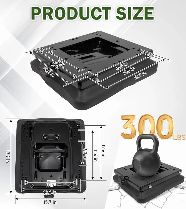 Universal Seat Suspension Kit W/O Seat Slider Track Fit for Zero Turn Lawn Mower Tractor Forklift Compatible with Most Aftermarket Seats-7