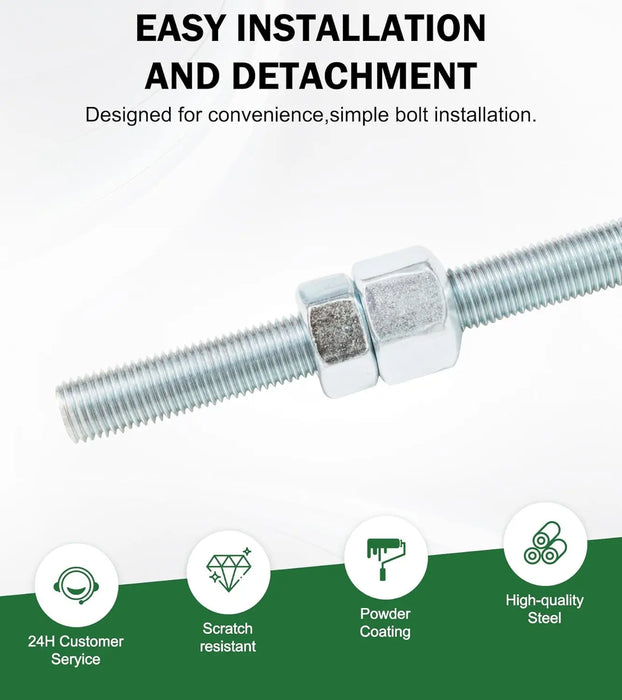 12" U-Bolt Spare Tire Carrier Holder Bracket for Trailer Side Mount 4 or 5 Lug Zinc Plated for Ski Boat, Fishing Boat and Sailboat Trailer-5