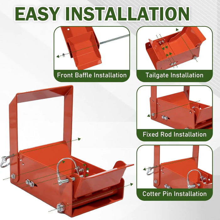 Lawn Mower Wheel Power Locker Caster Tire Lock Down to Landscape Trailer- for Tires with 7"-10" Diameter and 6.5" Width or Less-7
