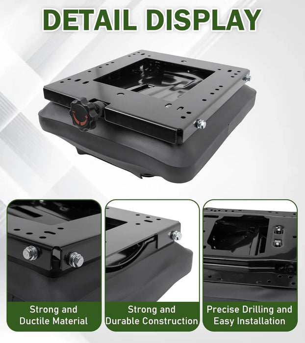 Universal Seat Suspension Kit W/O Seat Slider Track Fit for Zero Turn Lawn Mower Tractor Forklift Compatible with Most Aftermarket Seats-6