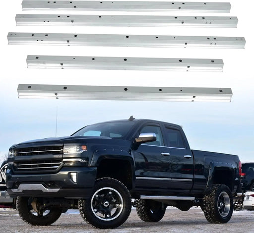  Long Truck Bed Floor Crossmember Replacement Support Rails Kit Fit for 1999-2018 Chevy Silverado and GMC Sierra Pickup Set of 5-1