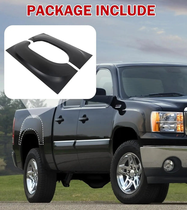Truck Bed Rear Upper Wheel Arch Repair Skin Panel Pair Fit For 2007-2013 GMC Sierra 1500 2500HD 3500HD with 6' and 8' Bed Quarter Patch-7