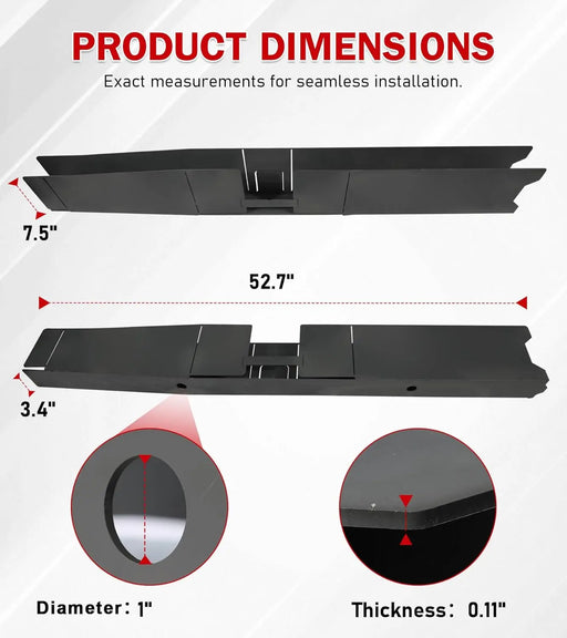 Full Center Frame Rust Repair Kit Section Fit for 2007-2014 Chevy Silverado 1500 Extended Cab & Crew Cab 2nd 3rd Gen Pickup-2