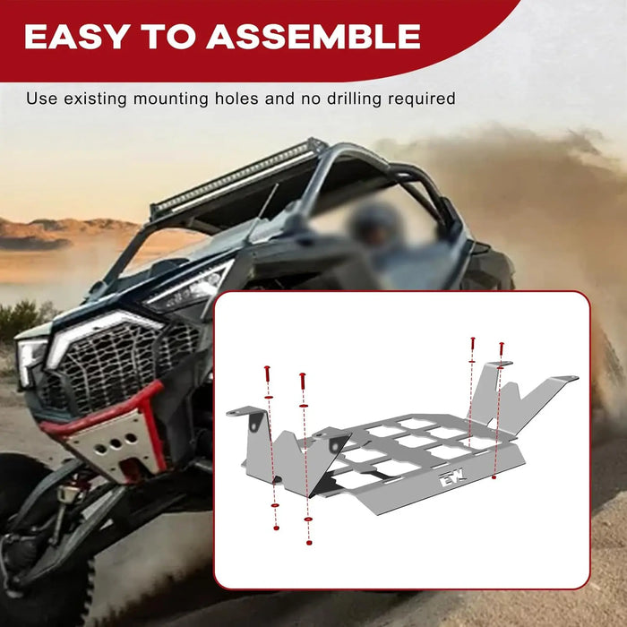  RZR Pro XP Packout Mounting Plate 4 Wide Fit for Milwaukee Packout Compatible with Polaris RZR Pro XP/ R,Turbo R 2 Doors and 4 Doors UTV Offroad-4
