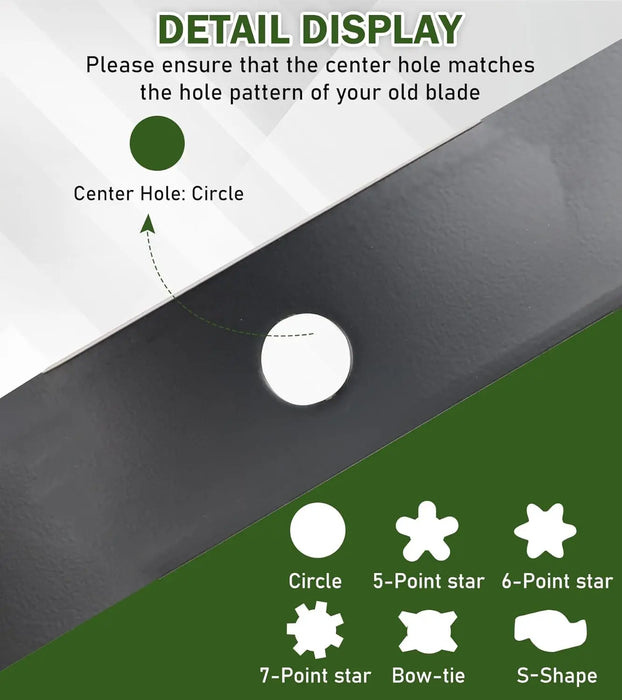 3Pcs Mower Blades Mulching Blade Fit for 60 Inch John Deer Lawn Mower High Lift Mower Blade Lawn Mower Parts OEM#: M141785,M87622,AM100538-5