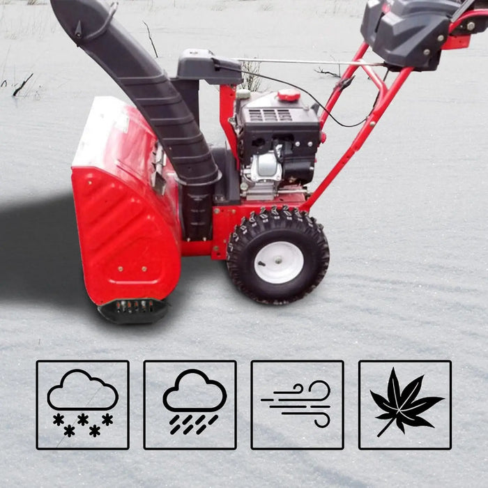 Universal Snow Blower Skid Shoe Heavy Duty and Wide Snow Thrower Slide Shoes with Black Powder Coating Fit for All Stage Snowblowers-7