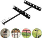 3 Place Lockable Weedeater Trimmer Rack and 6 Holes Hand Tool Rack for Open Landscape Trailer Truck-7