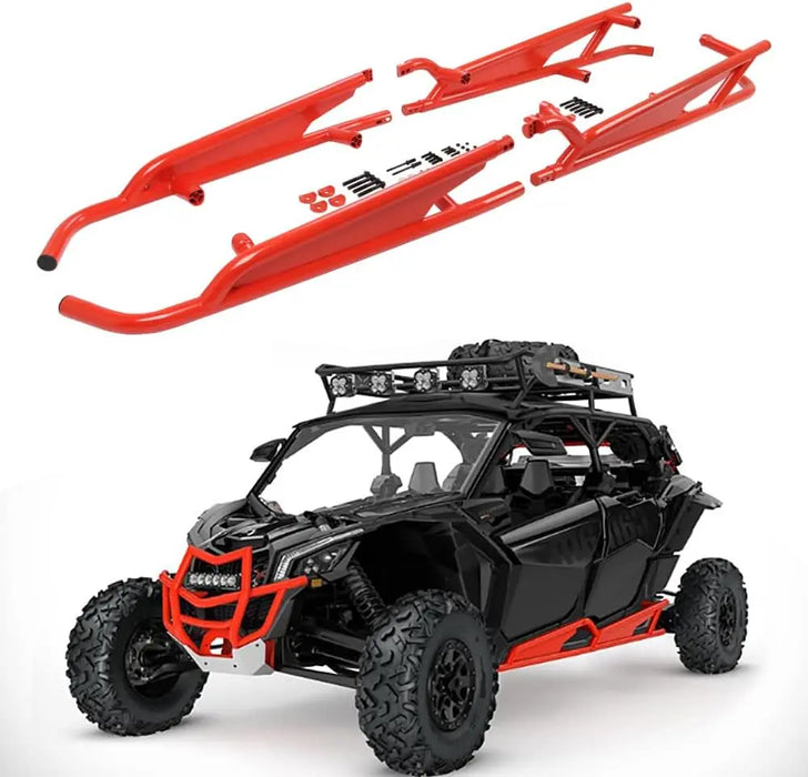 Maverick X3 Max Rock Sliders Side Nerf Bars 4 Seaters Tree Kickers-7