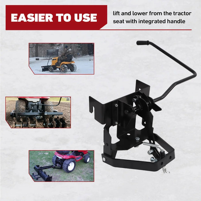 Garden Tractor Sleeve Hitch Attachment Rear-Mount-7