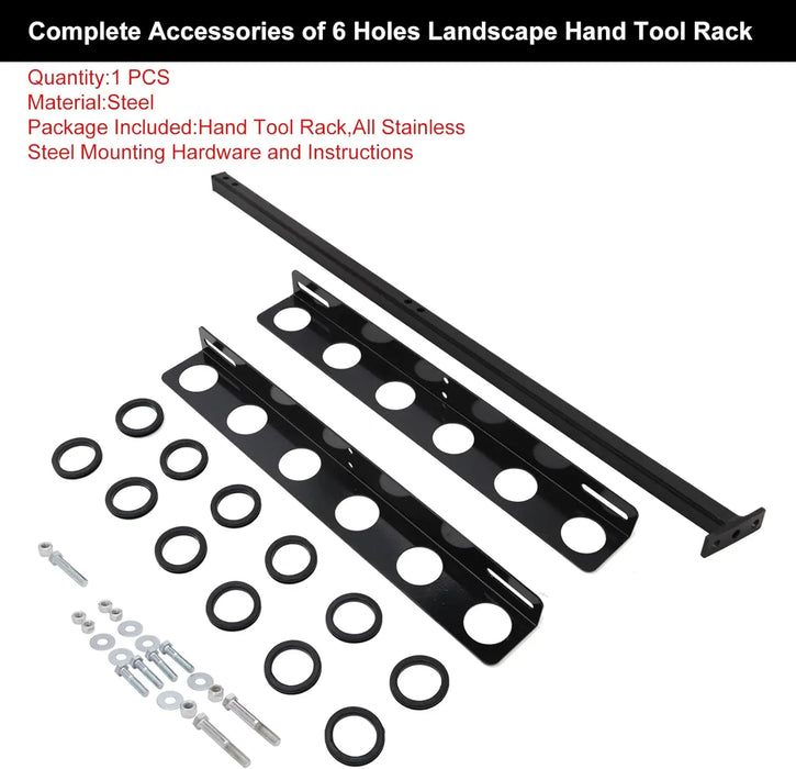 Landscape Hand Tool Rack for Trailer Truck-7