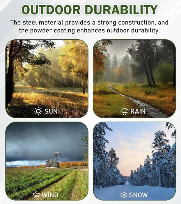  4 Place Weedeater Rack for Open/Enclosed Trailers Trimmer Rack for Trailer Landscape Truck Holder Lawn Equipment Accessories Weed Eater Racks w/Lock-8