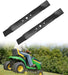GX20249 2Pcs Lawn Mower Blades Fit for 42 Inch John Deere L105 L110 L118 L100 L111 Scotts L1742 Mowers Lawn Mower Parts Replaces OEM #'s GX20433,GY20567,M128485, Black-9