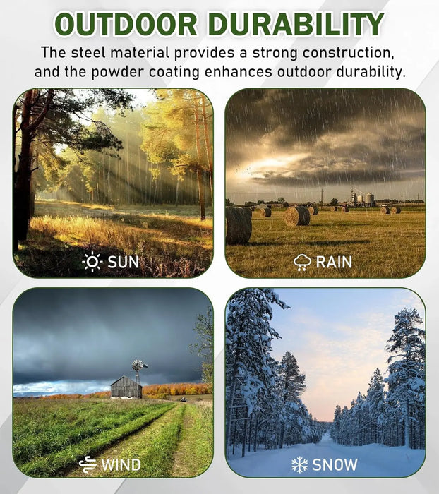 4 Place Weedeater Rack for Open Trailers Trimmer Rack Weed Eater Racks for Trailer Landscape Truck Holder Lawn Equipment Accessories w/Lock-7