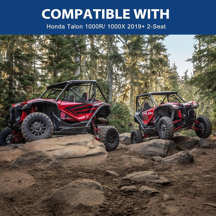 Rock Sliders Side Nerf Bars Aggressive Style Tree Kickers Fit for Honda Talon 1000R/ 1000X 2019+ 2-Seat-6