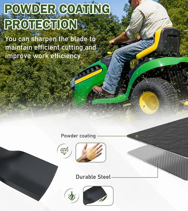 GX20249 2Pcs Lawn Mower Blades Fit for 42 Inch John Deere L105 L110 L118 L100 L111 Scotts L1742 Mowers Lawn Mower Parts Replaces OEM #'s GX20433,GY20567,M128485, Black-6
