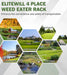 4 Place Weed Eater Racks for Open Trailers Weedeater Rack Trimmer Rack for Trailer Landscape Truck Holder Lawn Equipment Accessories w/Lock-6