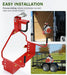  Handheld Blower Rack for Trailer, Lockable Mount Holder Fit for Open/Enclosed Lawn Landscape Trailers & Trucks, for Farm, BBQ & Landscape, Red-5