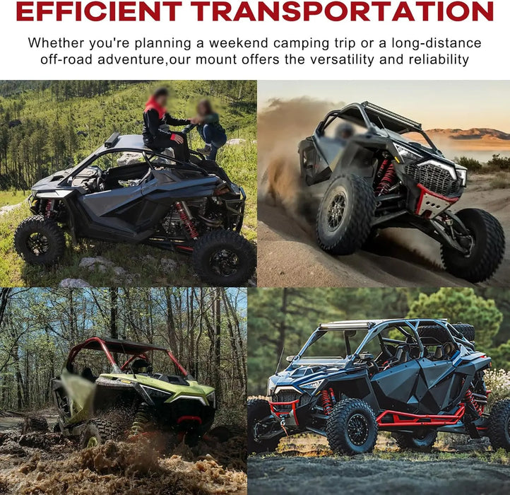  RZR Pro XP Packout Mounting Plate 4 Wide Fit for Milwaukee Packout Compatible with Polaris RZR Pro XP/ R,Turbo R 2 Doors and 4 Doors UTV Offroad-3