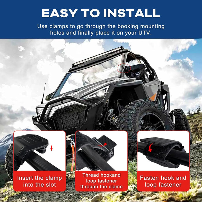 RZR Pro XP Windshield RZR Turbo R Full Clear #2883756 Fit for Polaris RZR PRO XP / XP 4 2020+, RZR TURBO R/ 4 2022+ Front RZR Windscreen-4