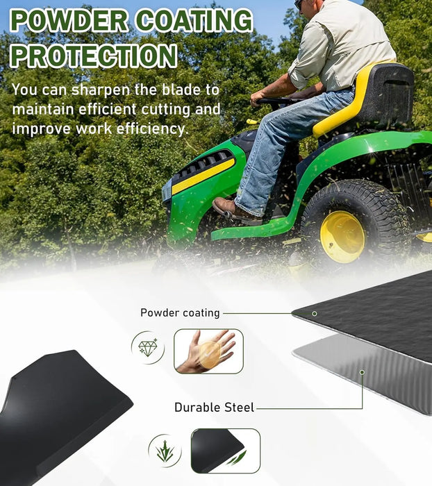 532138971 2pcs Lawn Mower Blades Mower Parts Fit for 42in Craftsman Husqvarna Poulan Lawn Mowers Replaces 138498,138971,532127843,532138498,127843,138971X431,134149,532134149-6