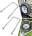 2pcs U-Bolt Spare Tire Carrier Holder Bracket for Trailer Side Mount 4 or 5 Lug Zinc Plated for Ski Boat, Fishing Boat and Sailboat Trailer-1