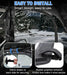 Soft Window Doors and Soft Front Windshield Compatible with Ranger XP 1000, UTV Cab Enclosure Upper Doors Enclosed Protection Kit Fit for Polaris Ranger XP 1000 2017-2025-3