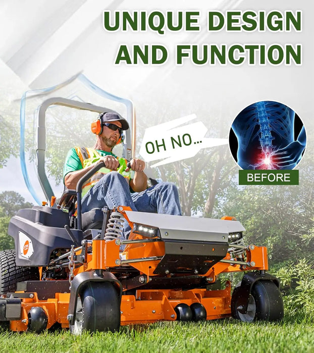 Universal Seat Suspension Kit W/O Seat Slider Track Fit for Zero Turn Lawn Mower Tractor Forklift Compatible with Most Aftermarket Seats-2