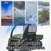 UTV Cab Enclosure Soft Full Cab Cover Compatible with Kawasaki Mule 600 610 610 4x4 XC (2015 & Older), Weatherproof Black with Zippered Windows Rear Panel, Durable All-Weather Protection-6