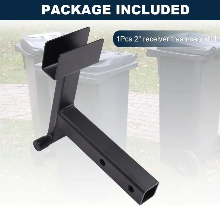 2" Trash Can Hauler Grabber Hitch Reciever, Garbage Hauling Towing Hitch Attachment-8