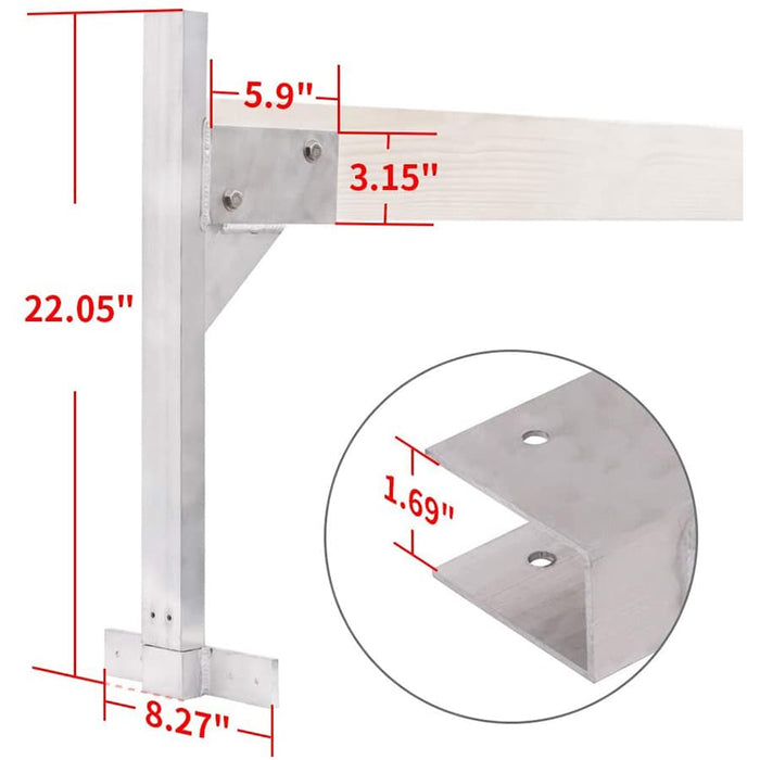 {elitewill}{roof ladder rack}-{C130}{Side}