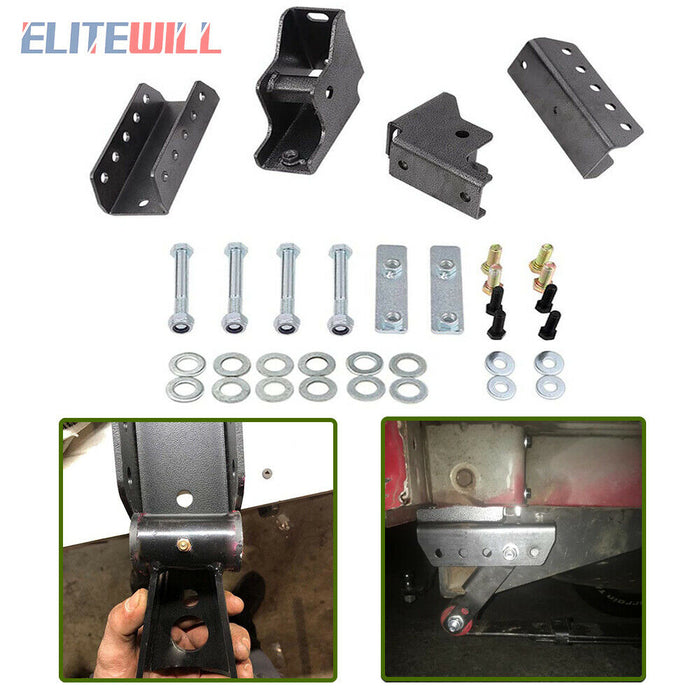 Elitewill 1.5" Rear Shackle Relocation Kit Fit for 1984-2001 Jeep Cherokee XJ | 1117